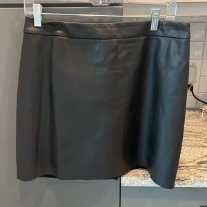 Express Black Mini Skirt faux leather